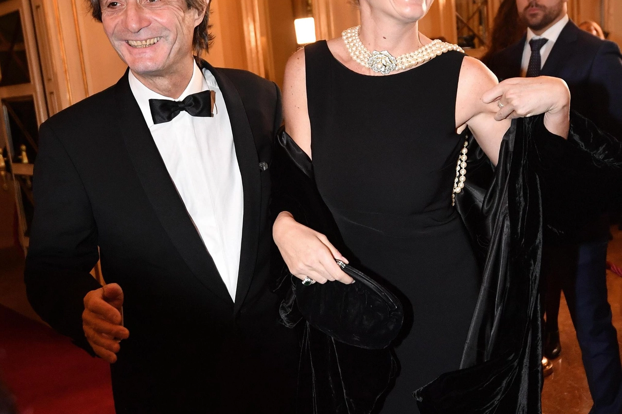 Attilio Fontana e la figlia alla Prima della Scala