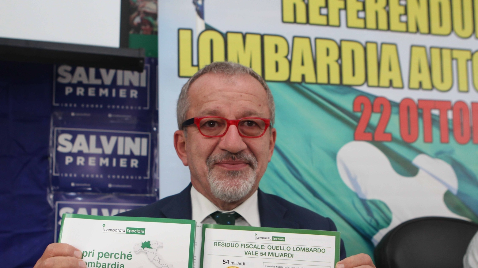 Il Governatore Roberto Maroni promuove il Referendum sull'autonomia della Lombardia