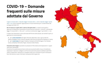 Colori regioni: quattro sperano nella zona arancione (anche la Lombardia), due in bilico