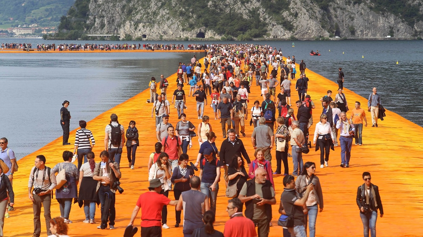 L'artista bulgaro Christo è intervenuto all'assemblea 2016 del gruppo Giovani imprenditori dell'Associazione industriale bresciana che si è tenuta all'auditorium Santa Giulia