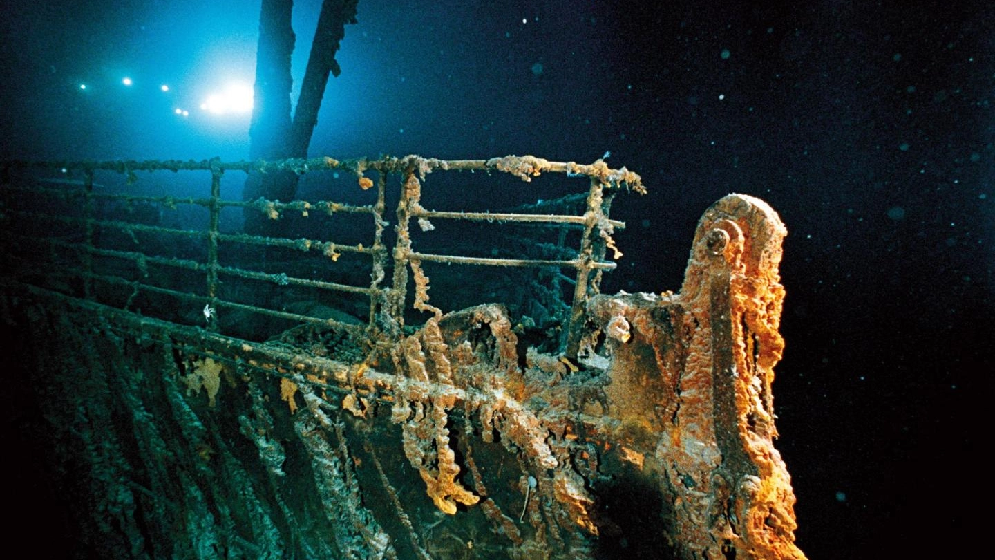 La prua del Titanic inabissato