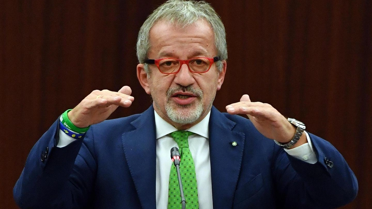 Il presidente di Regione Lombardia, Roberto Maroni 