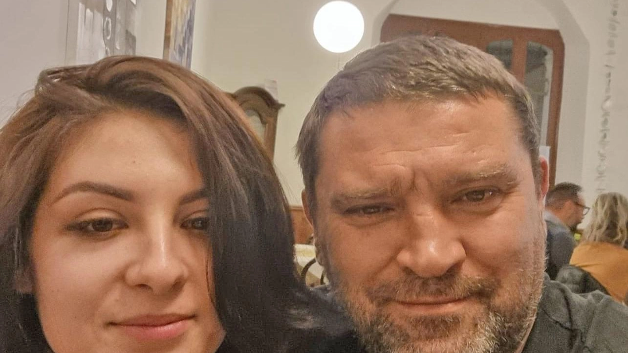 Yana Malayko, 23 anni con il padre Oleksandr Malayko, 45 anni