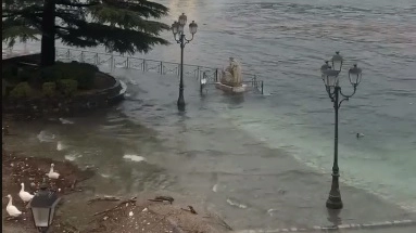 Il lago Maggiore in piena