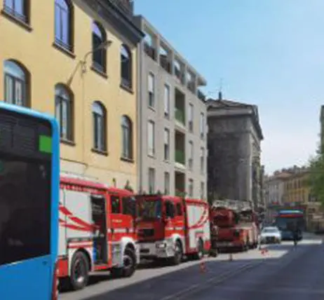 Principio di incendio in un ristorante in centro