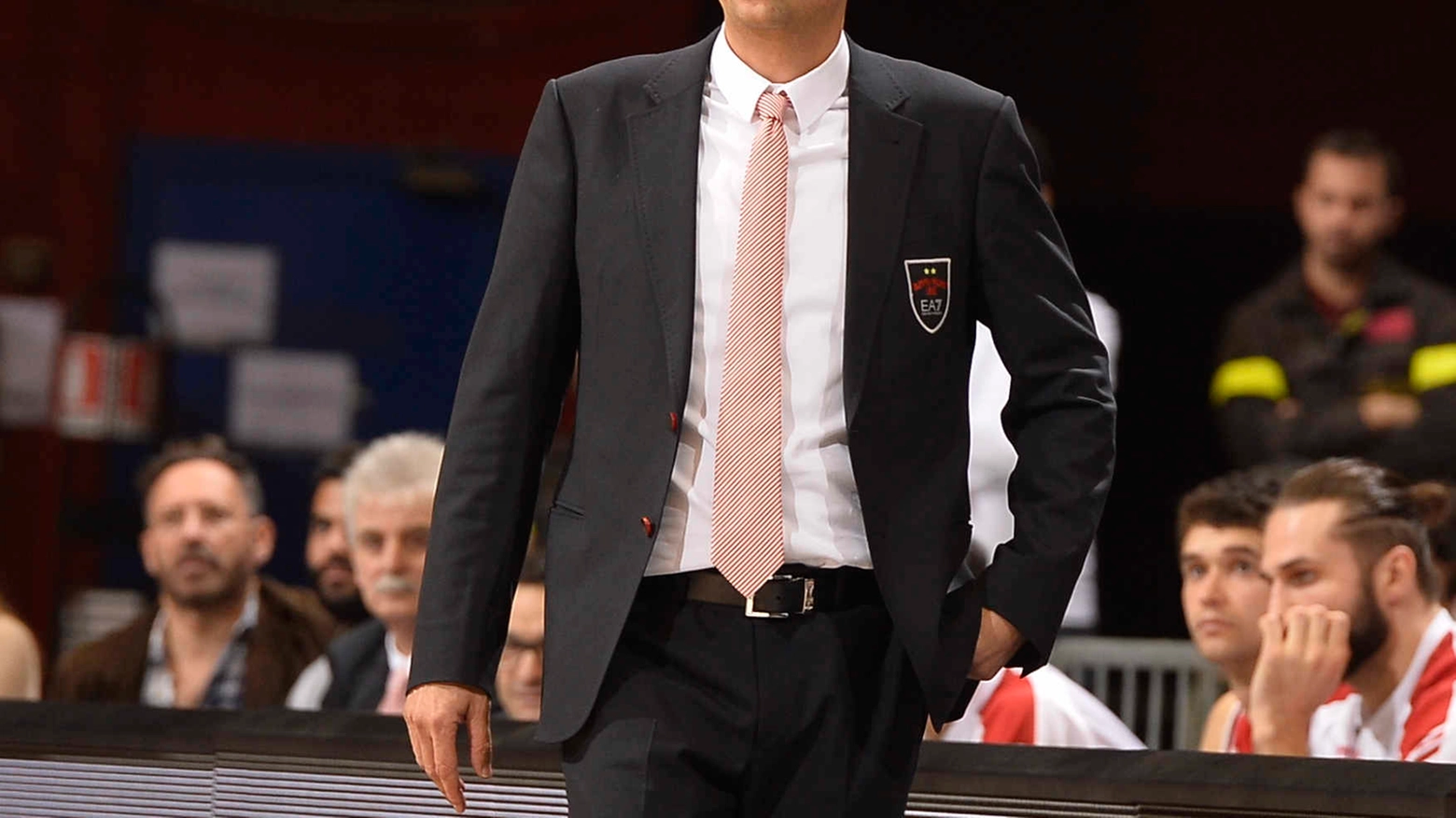 Luca Banchi, coach dell'Olimpia Milano