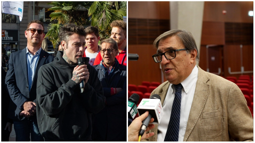 Fedez (foto Canella) e Romano La Russa Fedez (foto Canella) e Romano La Russa