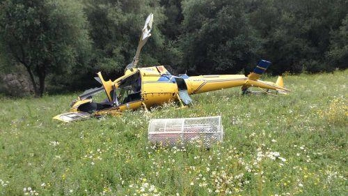 Cade elicottero nel Lazio: due morti