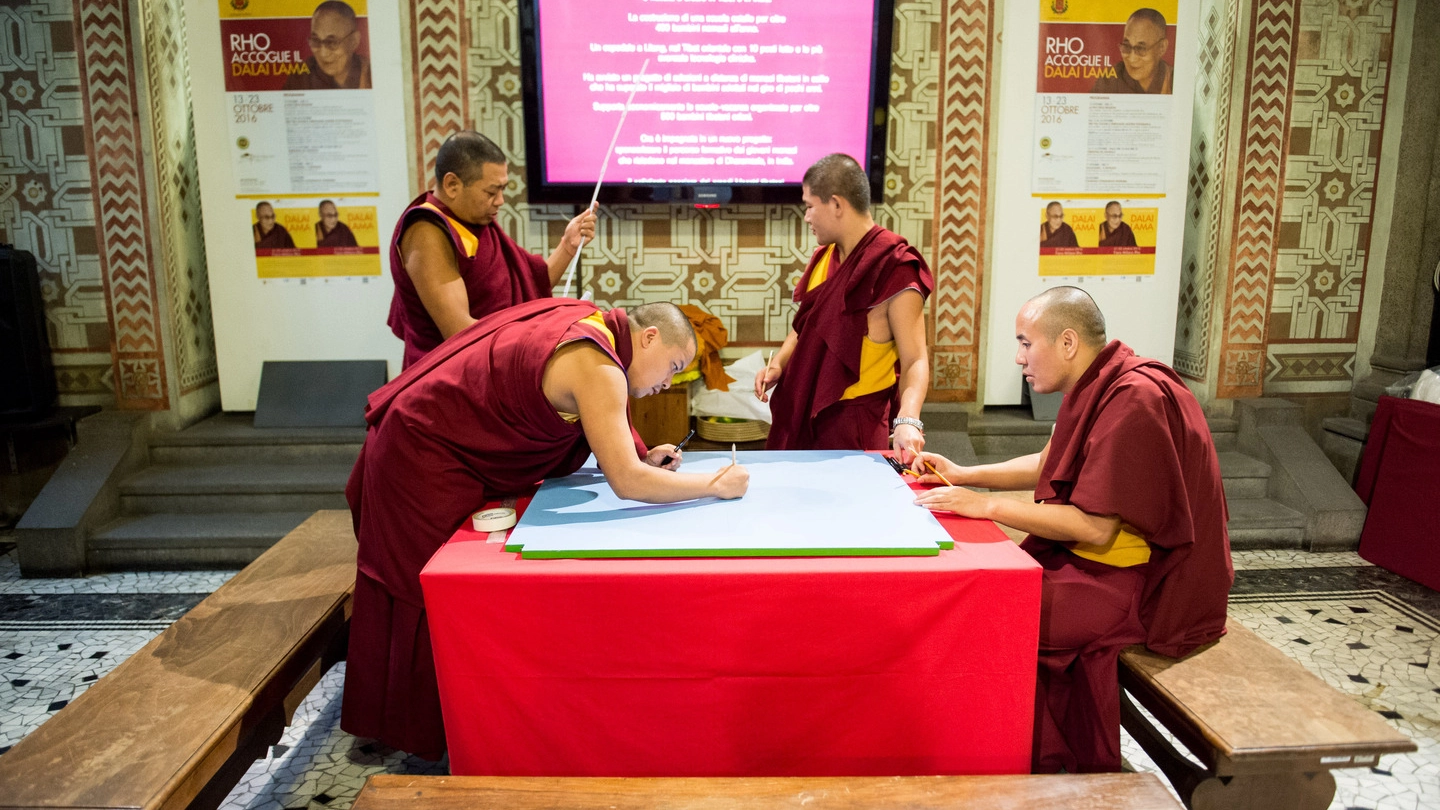 I monaci al lavoro