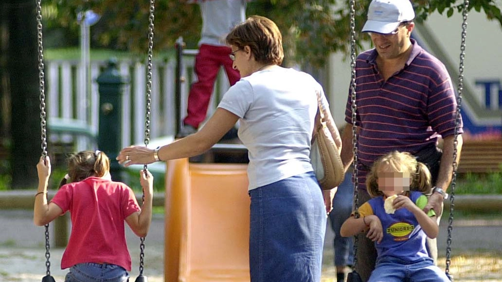 Figli e genitori al parco