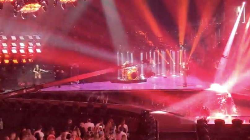 I "finti" Maneskin sul palco dell'Eurovision 2022