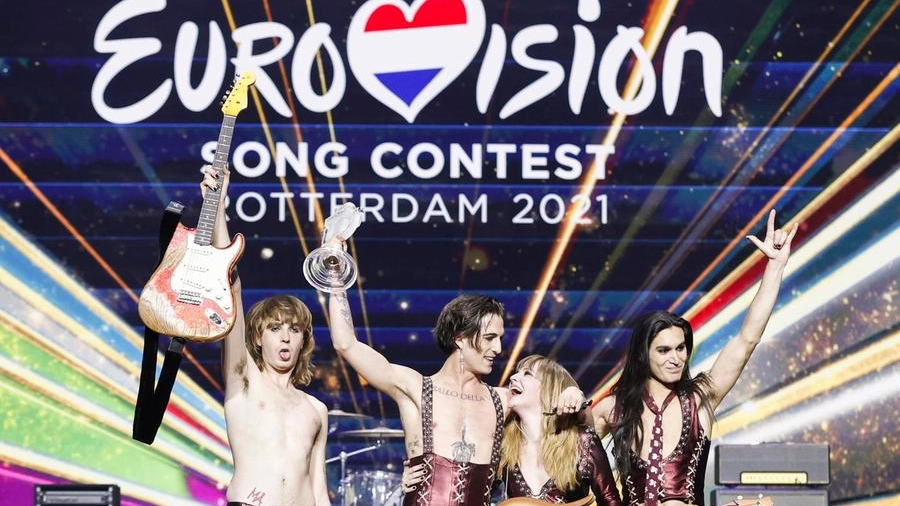 I Maneskin sul palco dell'Eurovision