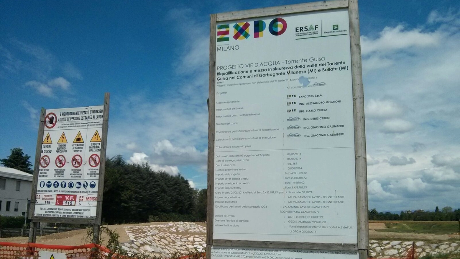 Il pacchetto di interventi è finanziato nell'ambito di Expo 2015