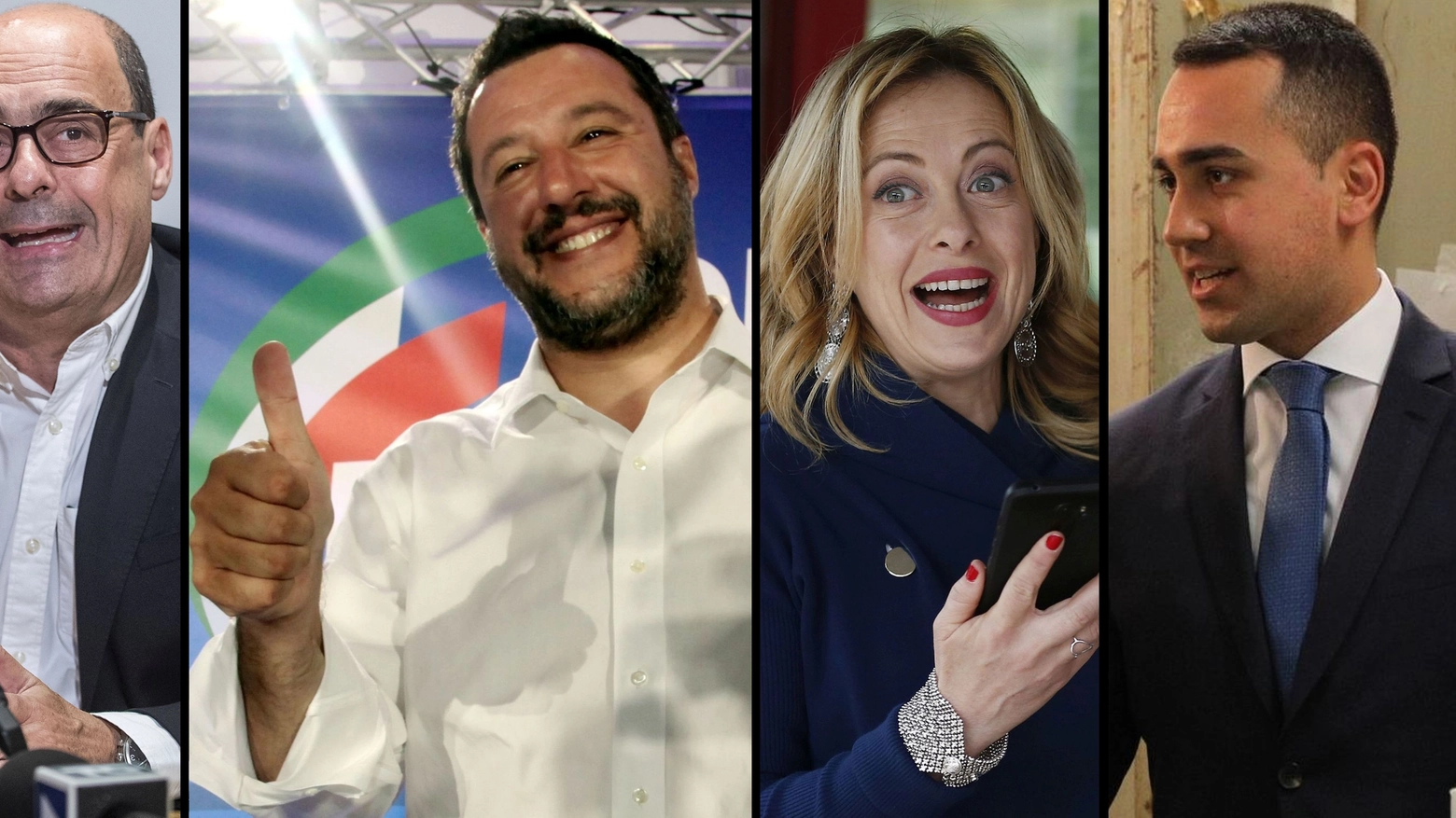 Europee: Zingaretti, Salvini, Meloni e Di Maio