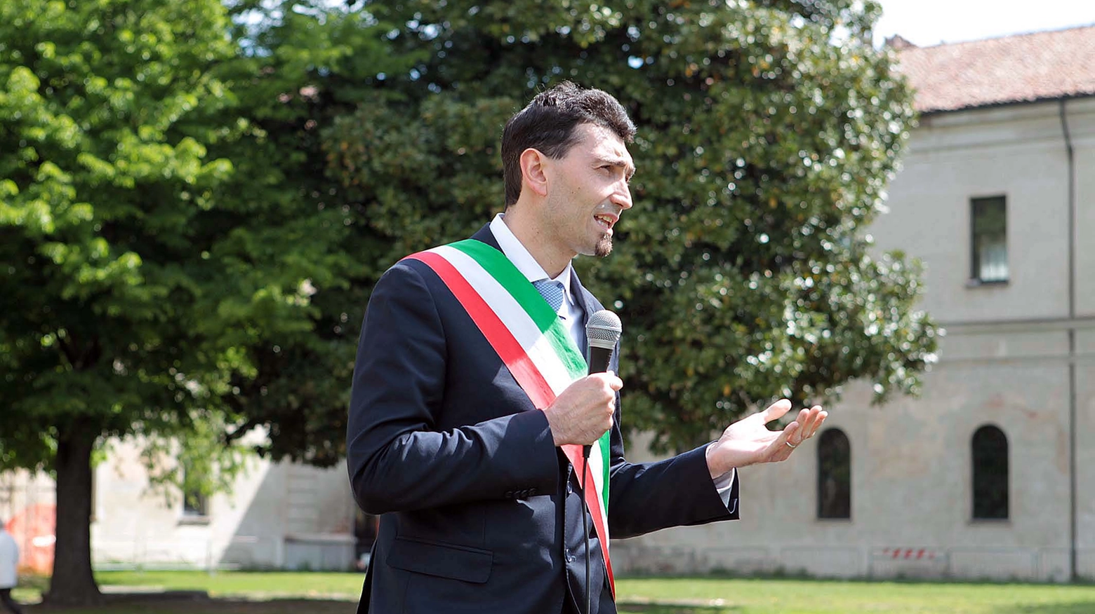 Il sindaco di Vigevano, Andrea Sala