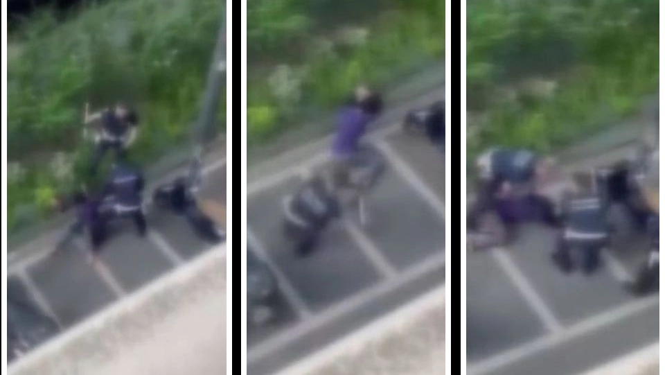 Manganellate a una donna (Frame video)