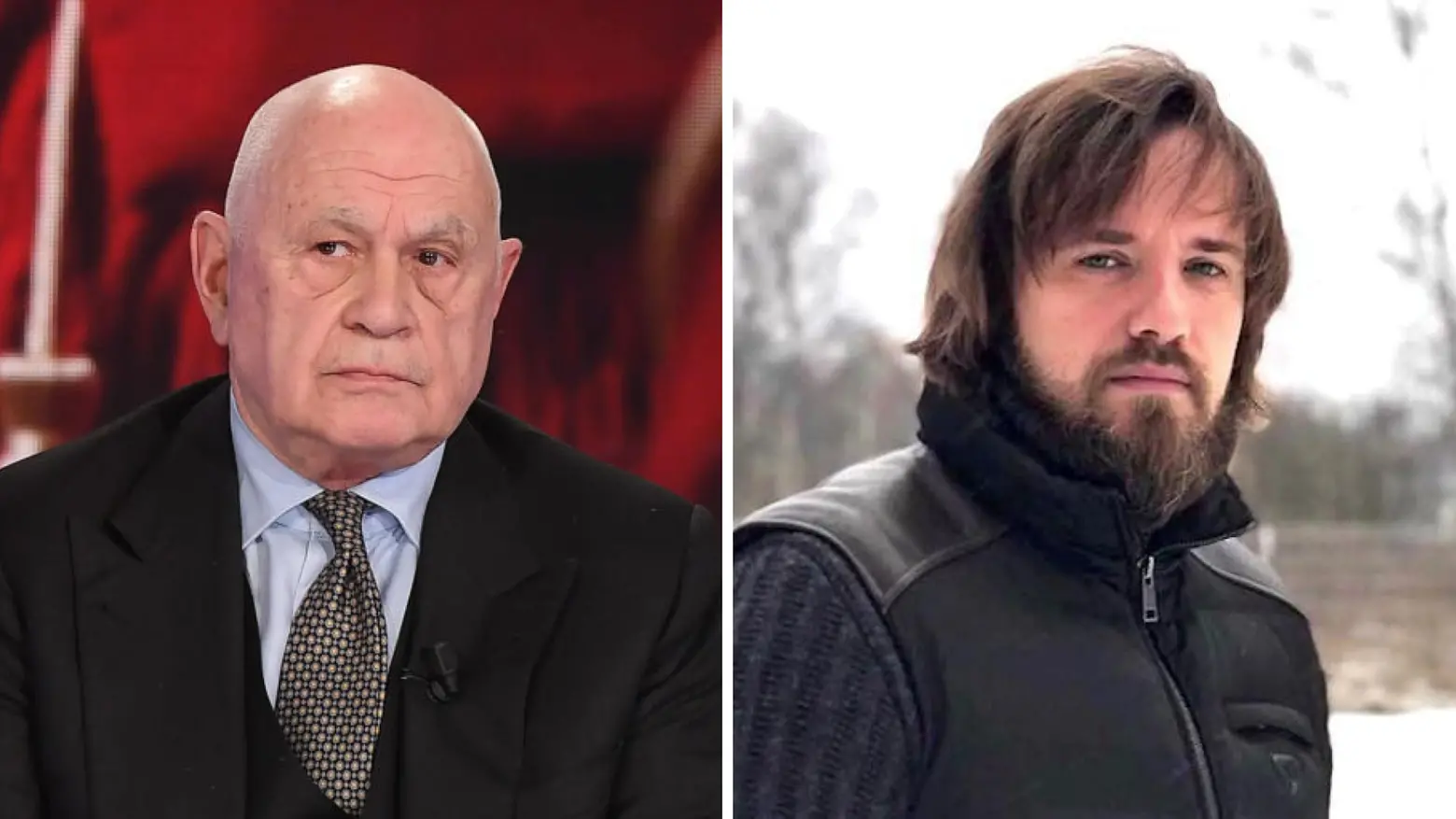 Il ministro Carlo Nordio (a sinistra) e l'imprenditore russo Artem Uss, evaso in Italia e fuggito in Russia