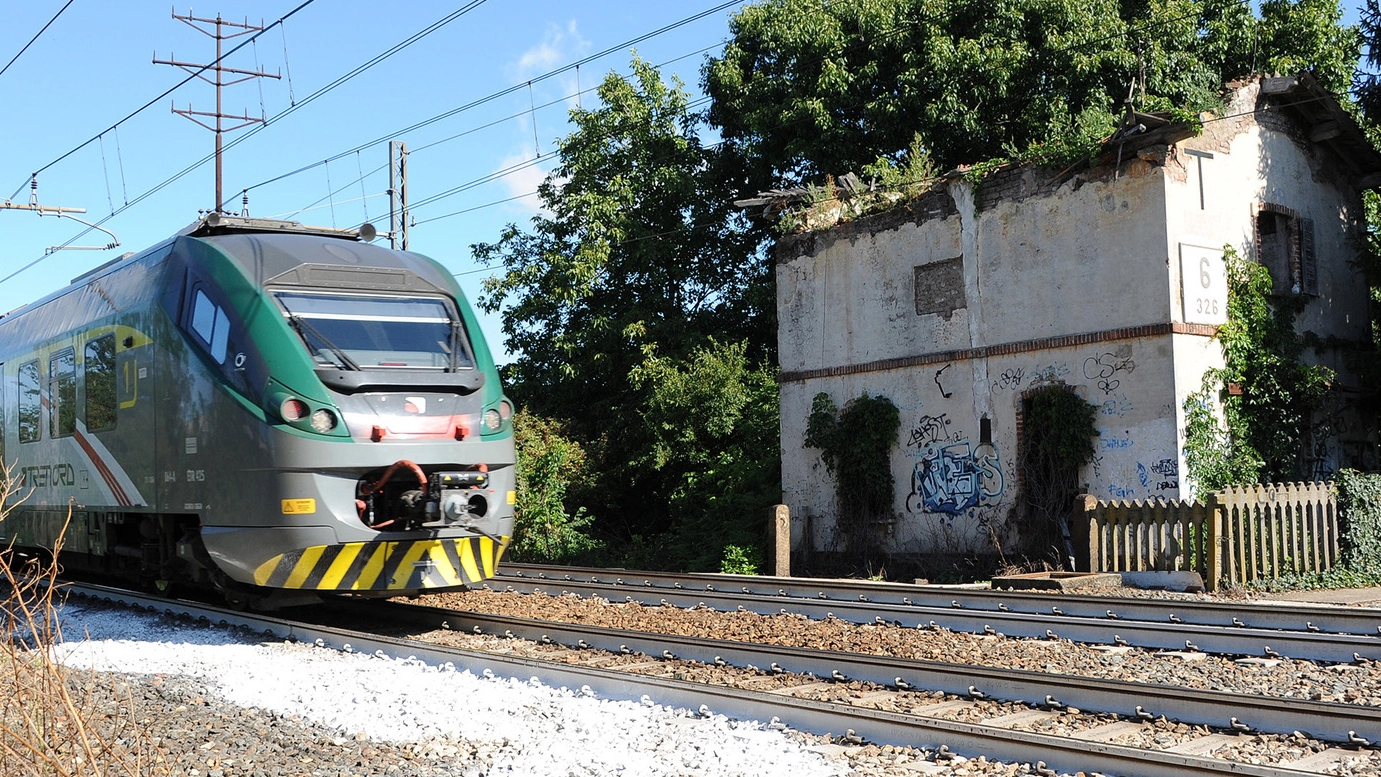Un treno della Milano-Mortara (Studio Sally)