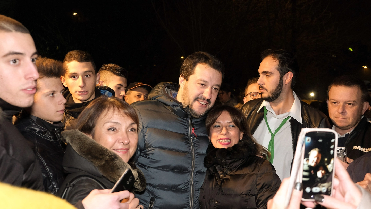 Foto-ricordo con Matteo Salvini