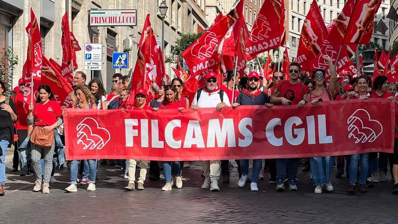Manifestazione della Filcams Cgil (Archivio)