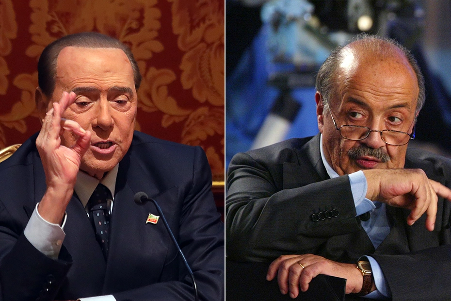 Silvio Berlusconi e Maurizio Costanzo
