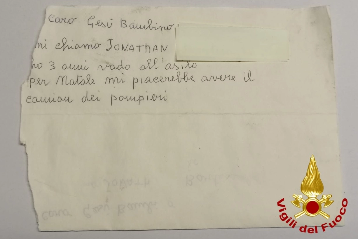 La lettera per Gesù Bambino affidata a un palloncino a Como e ritrovata a Pordenone