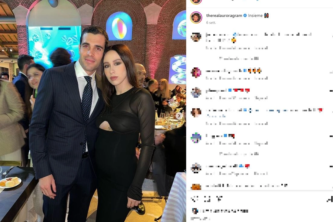 Aurora Ramazzotti e Goffredo Cerza (Foto Instagram)