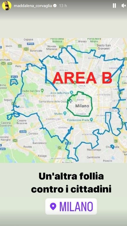 Area B e Area C (Frame video Instagram Maddalena Corvaglia)