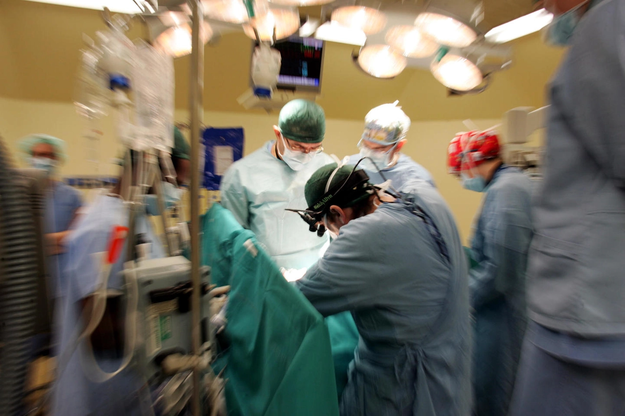 Un momento dell'operazione