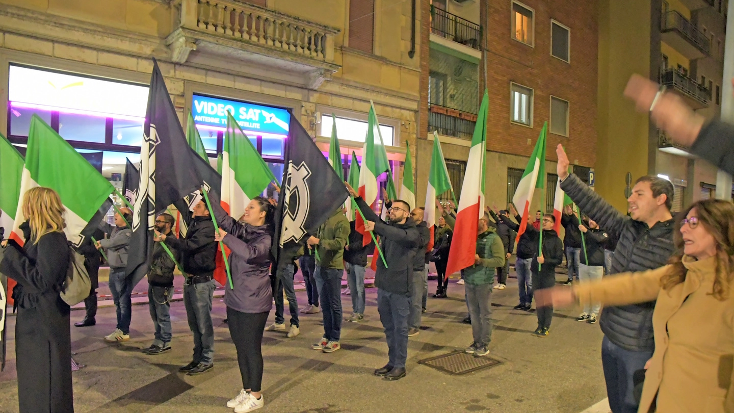 La manifestazione a Pavia