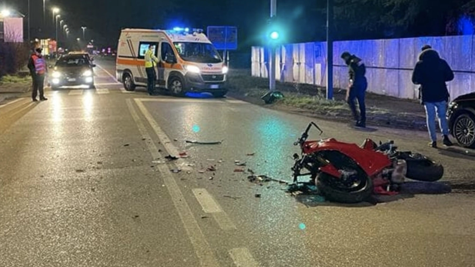 L'incidente avvenuto a  Seregno in via Alberto da Giussano