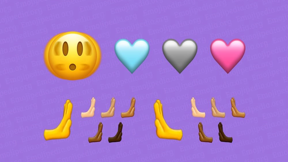 Una selezione delle nuove emoji dal sito Emojipedia