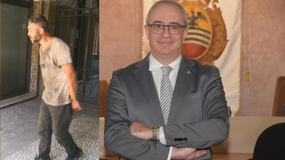 L'assessore Massimo Adriatici e Youns el Boussettaoui 