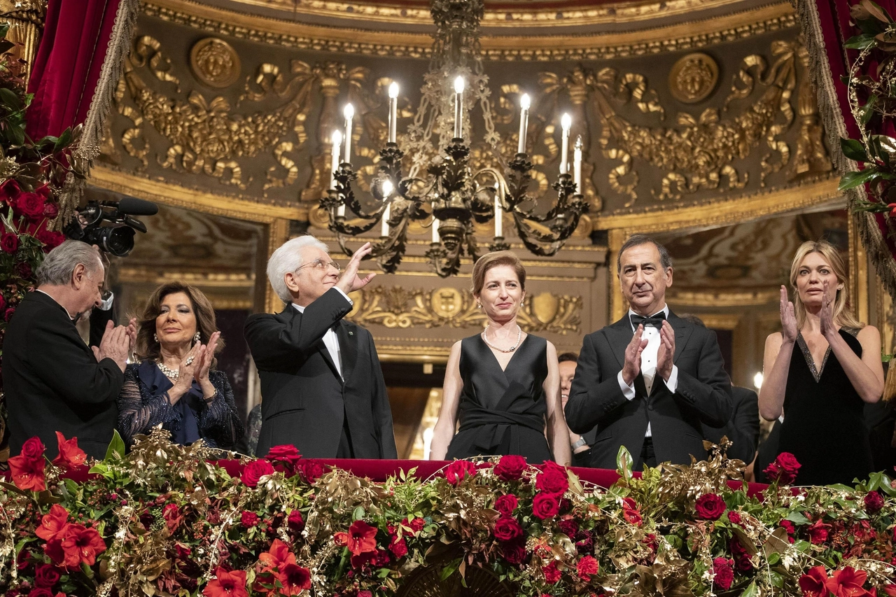 Prima della Scala, palco reale con Sergio Mattarella
