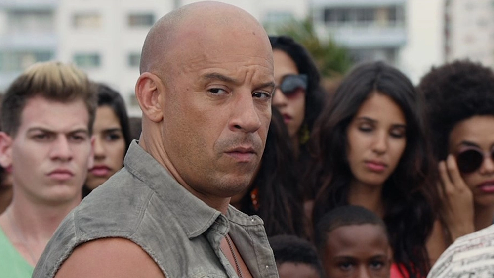 Vin Diesel in una scena di uno dei film della saga