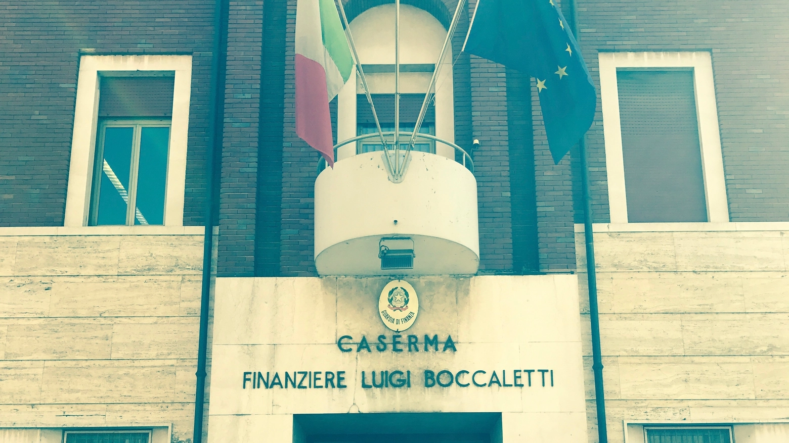 La caserma della Guardia di Finanza a Mantova