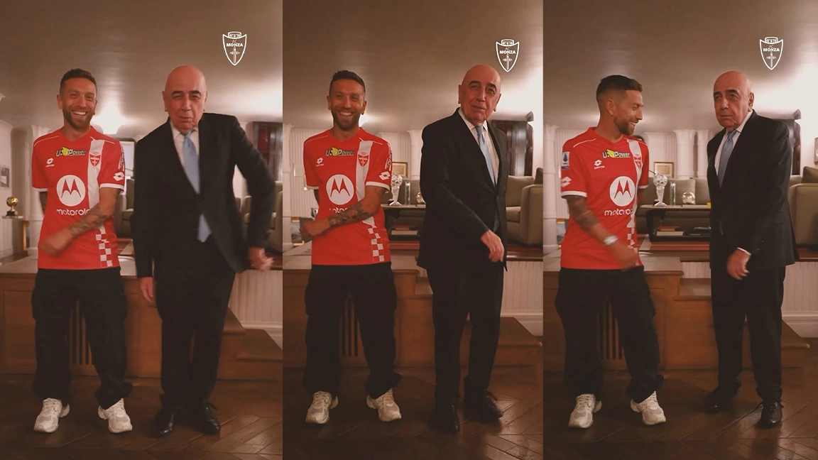 Galliani e Gomez ballano la Papu Dance