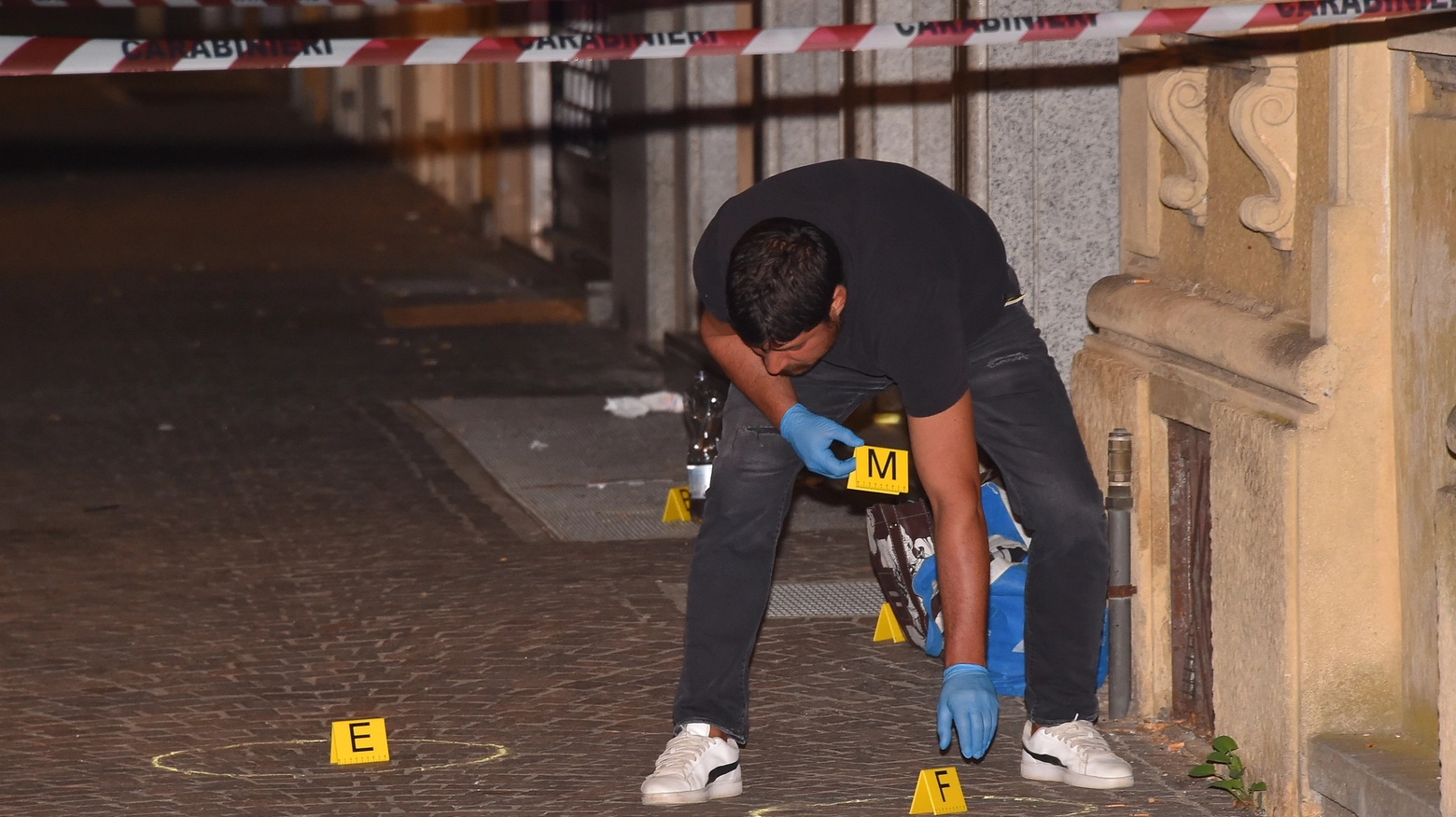 Rilievi sul luogo dell'omicidio Rilievi sul luogo dell'omicidio