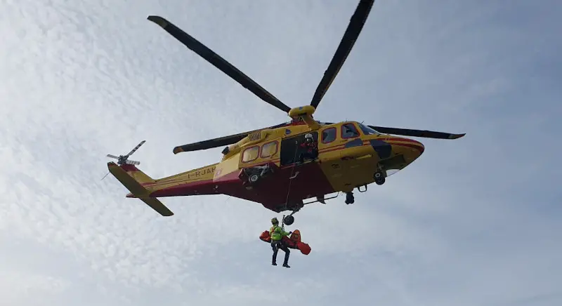 Scalatore colpito da un sasso: soccorsi in azione in Grignetta