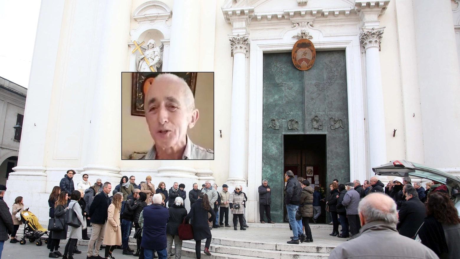 Il funerale di Vittorio Giuzzi a Montichiari