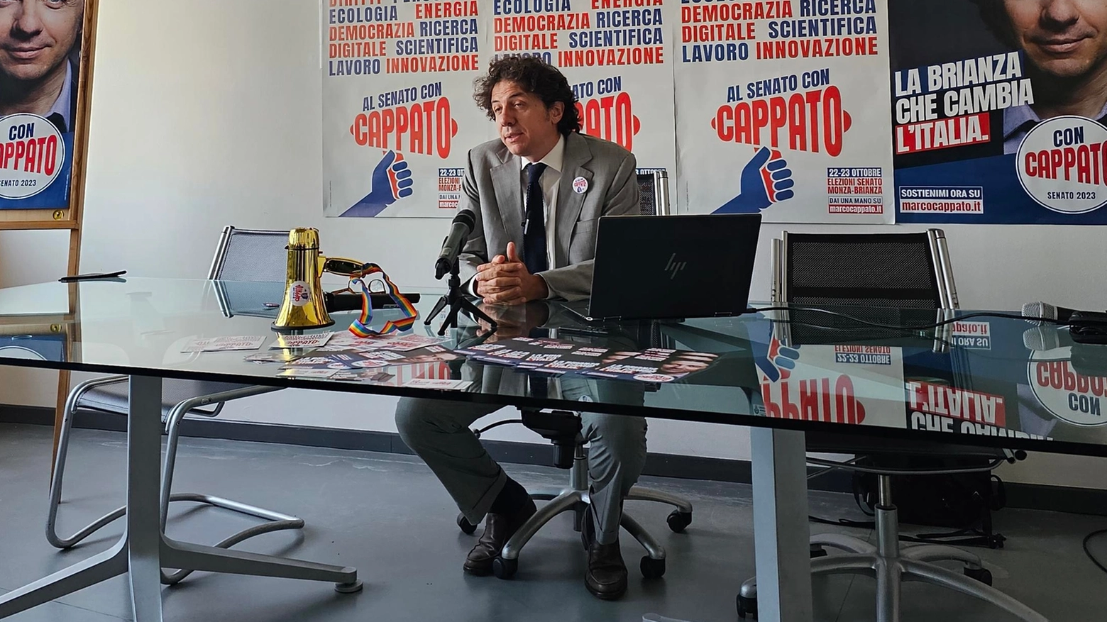 Il candidato del centrosinistra e del Movimento 5 stelle per il seggio che fu di Berlusconi presenta un programma per “le persone, la democrazia e l’ecosistema”