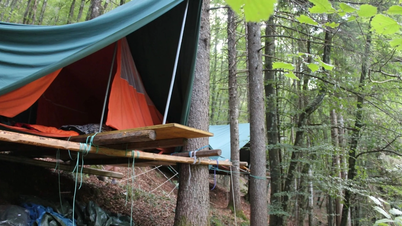 Tenda di un campo scout (Archivio)
