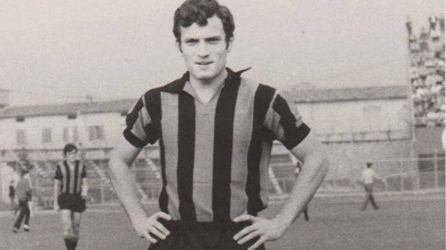 Giovanni Pirola con la maglia dell'Atalanta