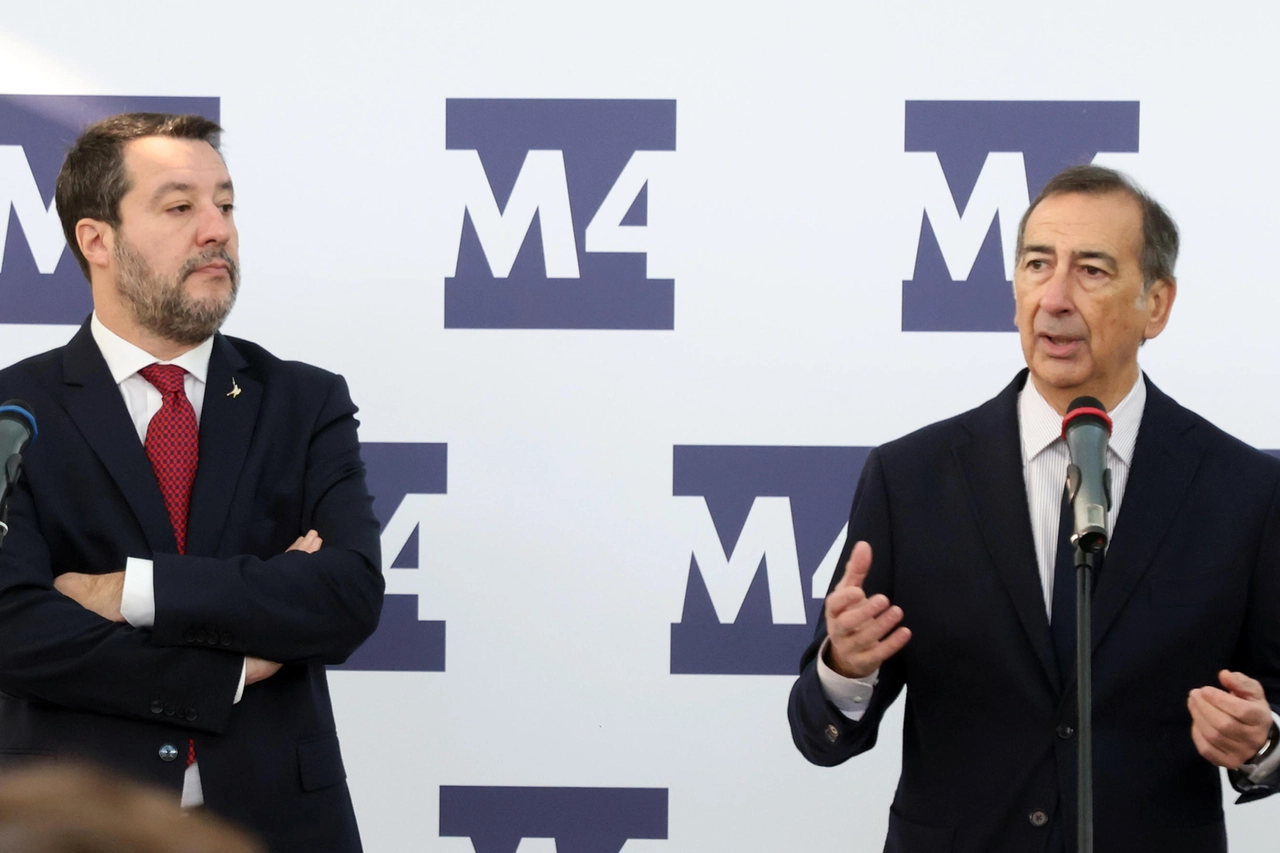 Il ministro Matteo Salvini e il sindaco di Milano Giuseppe Sala