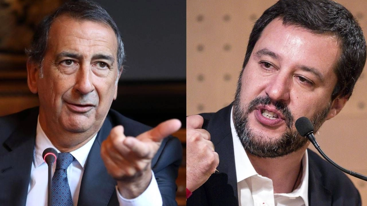 Beppe Sala e Matteo Salvini