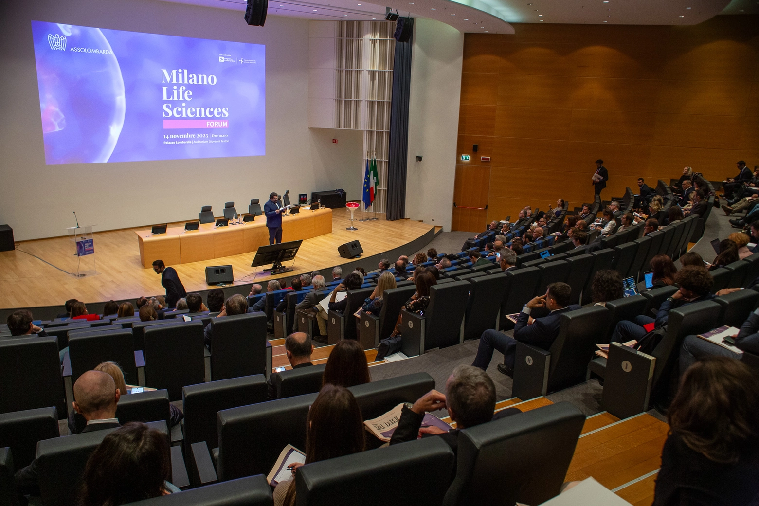 Il Milano Life Sciences Forum a Palazzo Lombardia (Foto Canella)