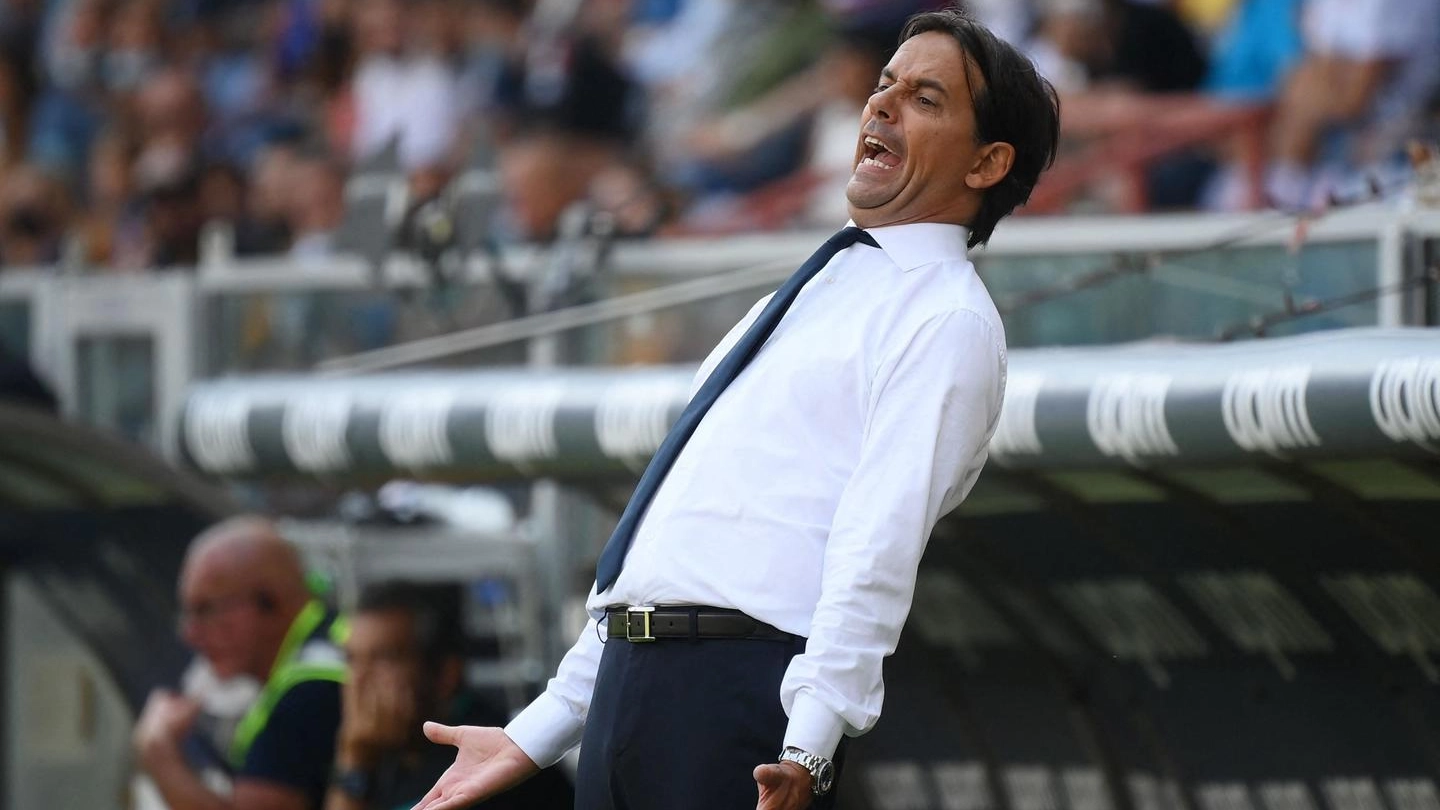 L'allenatore dell'Inter Simone Inzaghi 