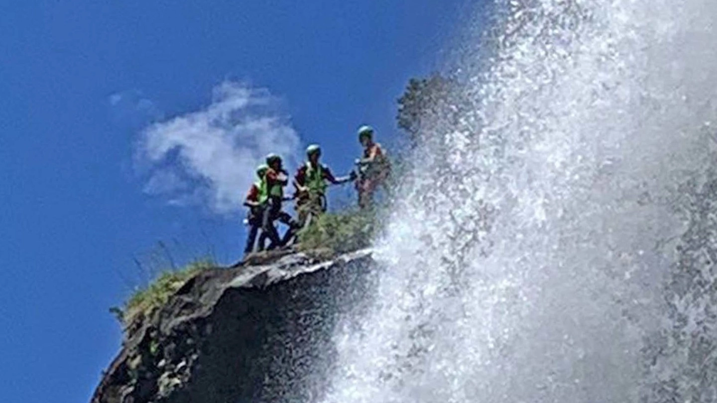 La cascata dell’Acquafraggia a Piuro