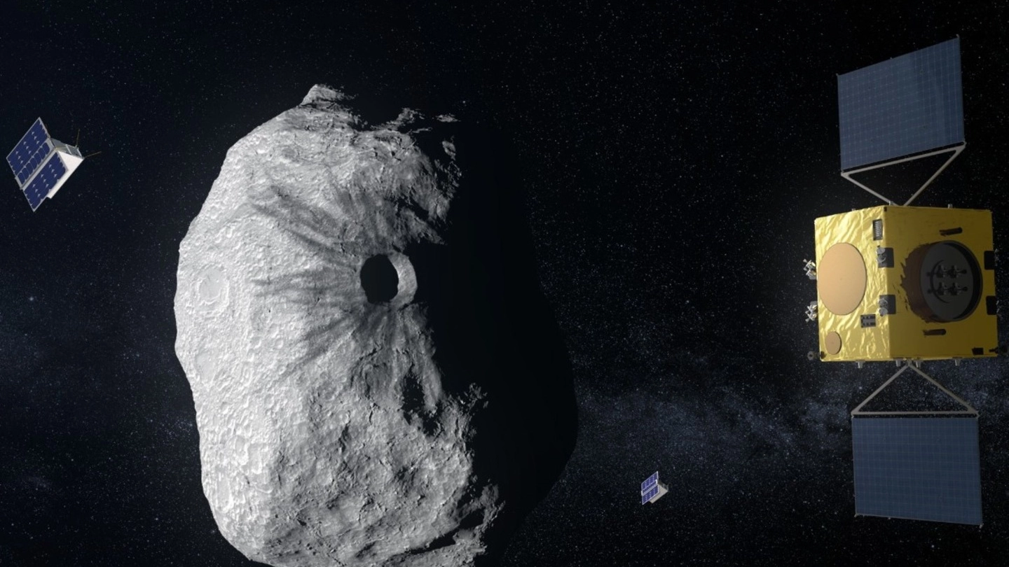Satellite italiano sganciato per filmare l'impatto della sonda Dart contro un asteroide