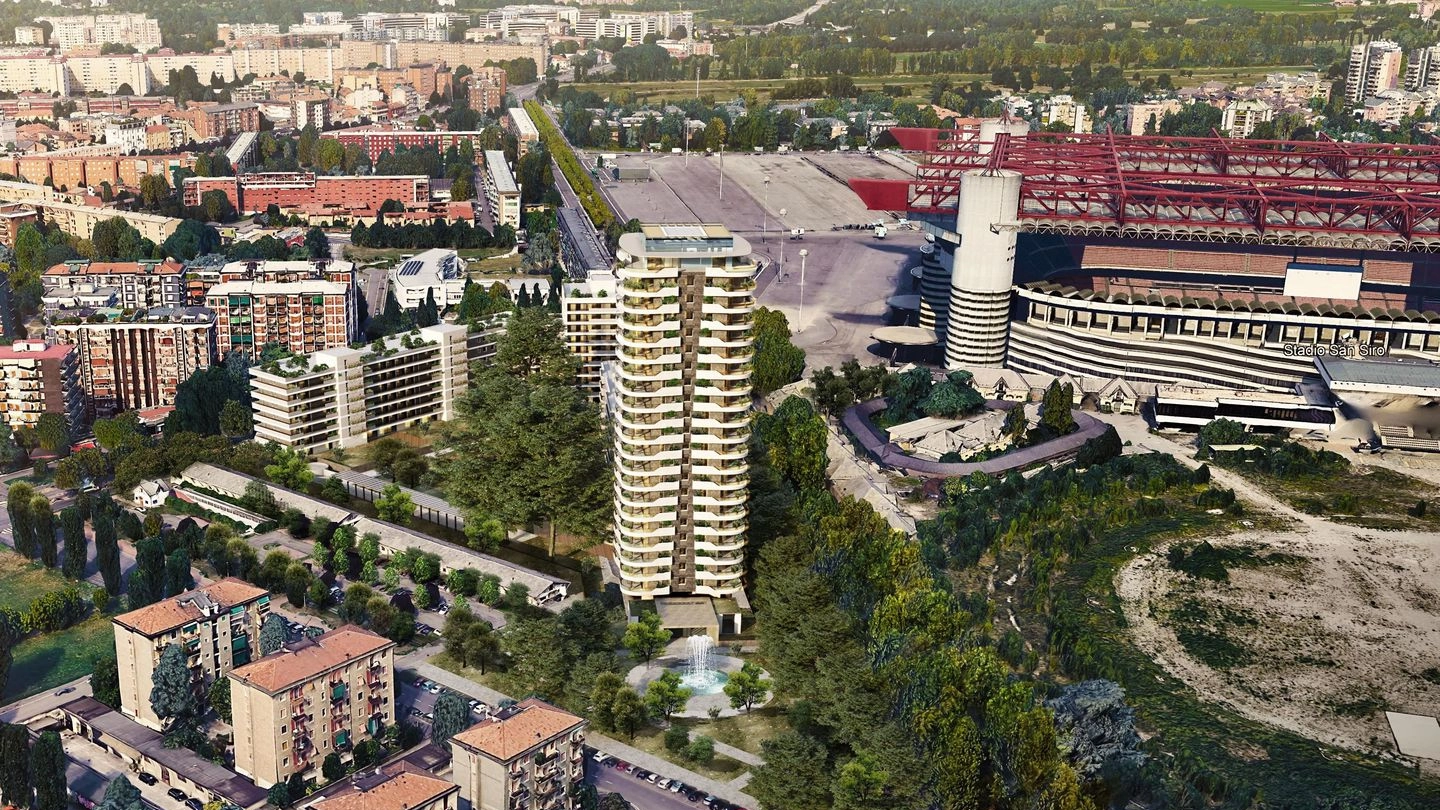 La zona di piazza Axum nei pressi di San Siro